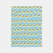 Couverture Polaire Plaid de famille de canards en molleton  (Devant)