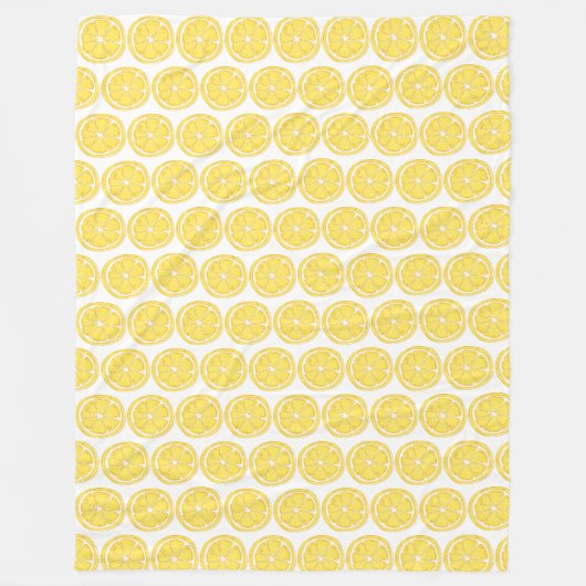 Couverture Polaire Plaid de jet épais à thème citron (Devant)