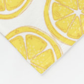 Couverture Polaire Plaid de jet épais à thème citron (Coin)