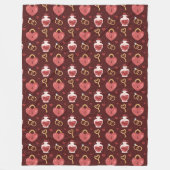Couverture Polaire Plaid de la Saint-Valentin romantique en molleton (Devant)