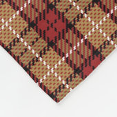 Couverture Polaire Plaid de pixel en rouge et or (Coin)