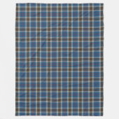 Couverture Polaire Plaid de tartan bleu de Thompson de clan écossais (Devant)