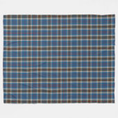 Couverture Polaire Plaid de tartan bleu de Thompson de clan écossais (Devant (Horizontal))