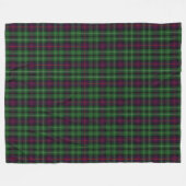 Couverture Polaire Plaid de tartan classique de Cunningham de clan (Devant (Horizontal))