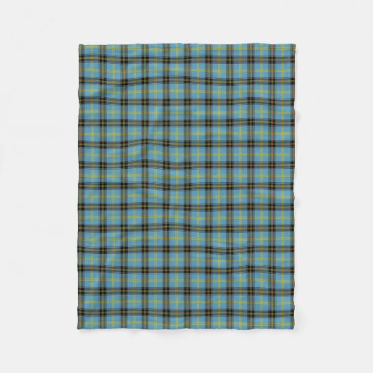 Couverture Polaire Plaid de tartan écossais bleu classique de Bell de (Devant)