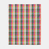 Couverture Polaire Plaid écossais abstrait (Devant)