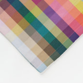 Couverture Polaire Plaid écossais abstrait (Coin)
