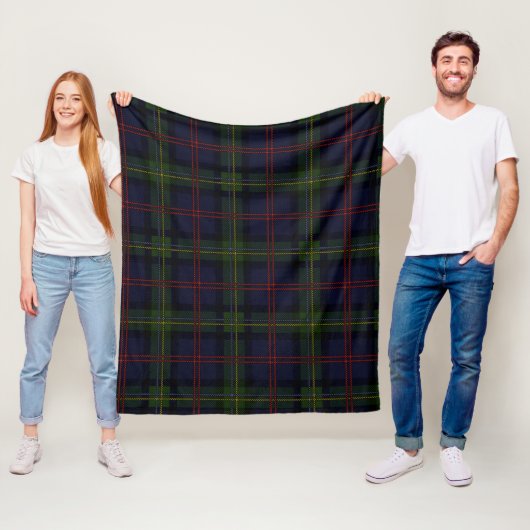 Couverture Polaire Plaid Elegant Rustique Classique Malcolm Tartan (En situation)
