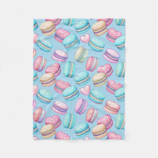 Couverture Polaire plaid en molleton petit Astel Macaron (Devant)