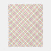 Couverture Polaire Plaid en pastel de rayure (Devant)
