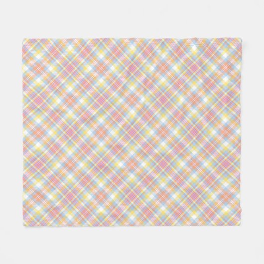 Couverture Polaire Plaid en pastel de rayure (Devant (Horizontal))