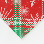 Couverture Polaire Plaid Et Snowflakes Noël Motif 2 (Coin)