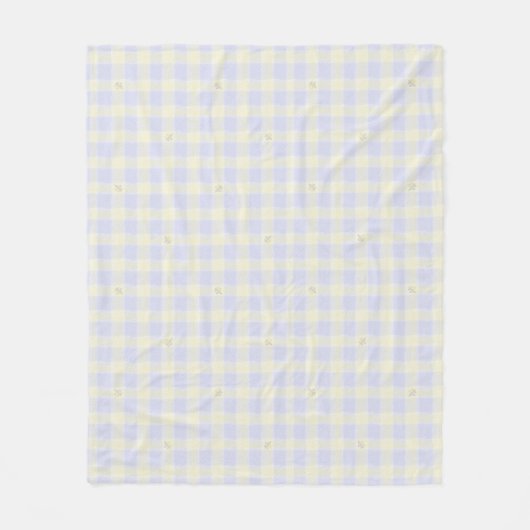Couverture Polaire Plaid français avec Fleur de Lis (Devant)