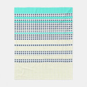 Couverture Polaire Plaid gris turquoise (Devant)