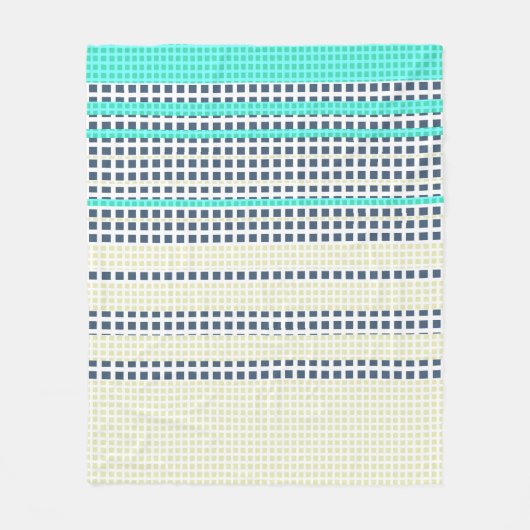 Couverture Polaire Plaid gris turquoise (Devant)