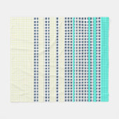 Couverture Polaire Plaid gris turquoise (Devant (Horizontal))
