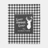 Couverture Polaire Plaid Holiday Home Sweet Custom (Devant)