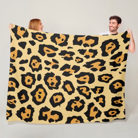 Couverture Polaire plaid jaguar (En situation)