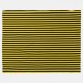 Couverture Polaire Plaid jaune or et noir (Devant (Horizontal))