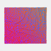Couverture Polaire plaid léopard avec dégradé psychédélique (Devant (Horizontal))