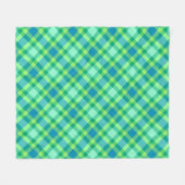 Couverture Polaire Plaid Moderne Du Milieu Du Siècle, Jade Green & Tu (Devant (Horizontal))