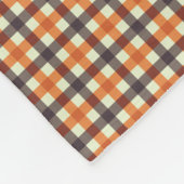 Couverture Polaire Plaid moderne et Motif vérifié Vert orange (Coin)