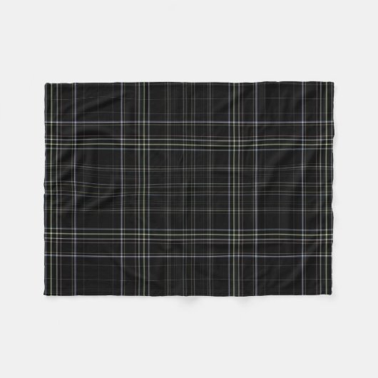 Couverture Polaire Plaid noir (Devant (Horizontal))