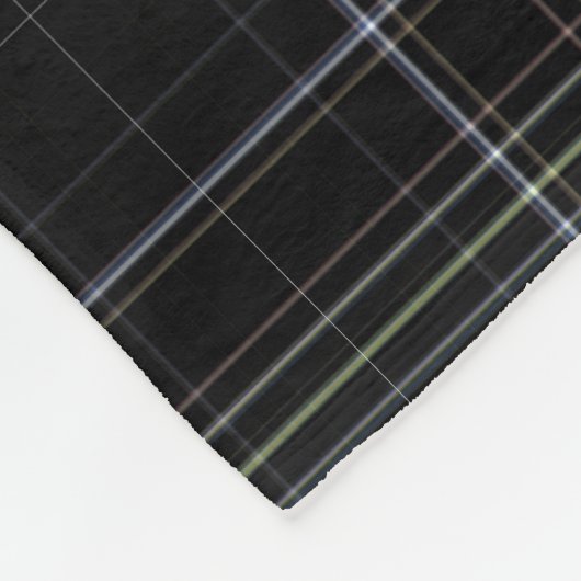 Couverture Polaire Plaid noir (Coin)