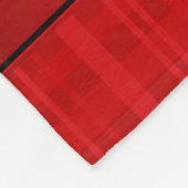 Couverture Polaire Plaid nommé personnalisé de rouge de volleyball (Coin)
