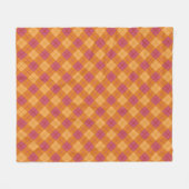 Couverture Polaire Plaid polarisé dans l'orange et le rose (Devant (Horizontal))