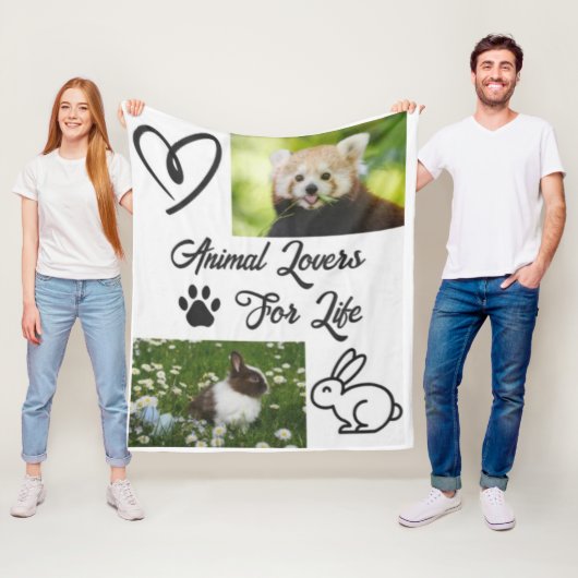 Couverture Polaire plaid pour les amoureux des animaux<3 (En situation)