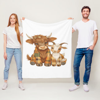 Couverture Polaire Plaid & Precious Pals