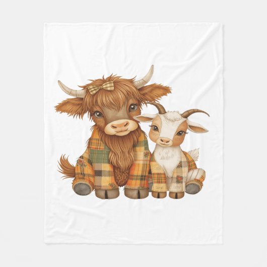 Couverture Polaire Plaid & Precious Pals (Devant)