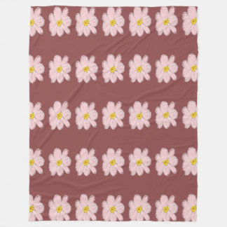Couverture Polaire plaid rose