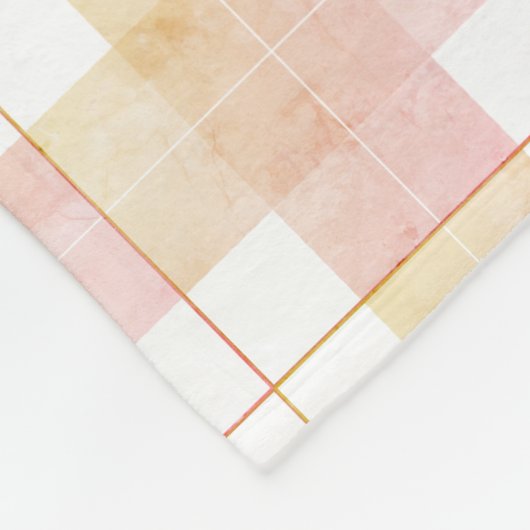 Couverture Polaire Plaid Rose Champagne Marbré (Coin)