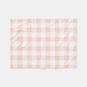 Couverture Polaire Plaid rose et blanc (Devant (Horizontal))