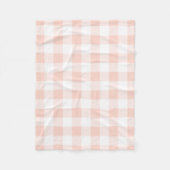 Couverture Polaire Plaid rose et blanc (Devant)