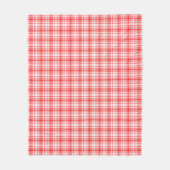 Couverture Polaire Plaid rouge (Devant)