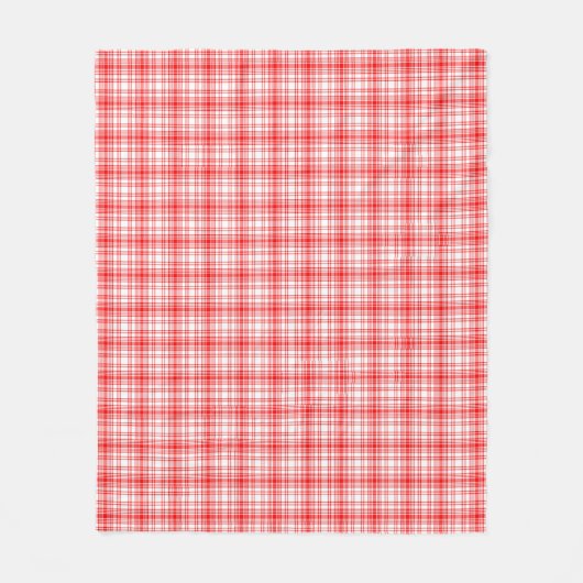Couverture Polaire Plaid rouge (Devant)