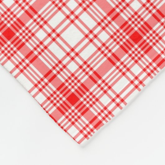 Couverture Polaire Plaid rouge (Coin)