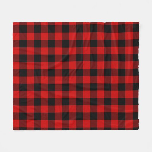 Couverture Polaire Plaid rouge de Buffalo (Devant (Horizontal))