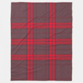 Couverture Polaire Plaid Rouge traditionnel Tartan Collection moderne (Devant)