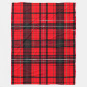 Couverture Polaire Plaid Rouge traditionnel Tartan Collection populai (Devant)