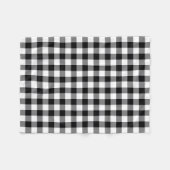 Couverture Polaire Plaid Russe De Buffle Noir Et Blanc (Devant (Horizontal))