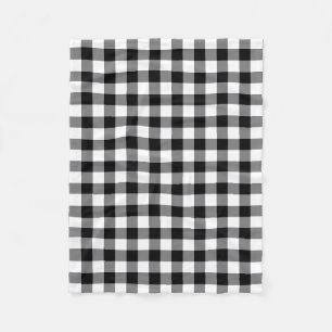 Couverture Polaire Plaid Russe De Buffle Noir Et Blanc