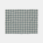 Couverture Polaire Plaid rustique de turquoise et de marine (Devant (Horizontal))