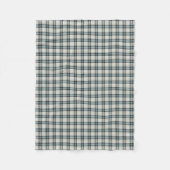Couverture Polaire Plaid rustique de turquoise et de marine (Devant)