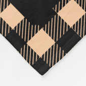 Couverture Polaire Plaid sauvage tribal noir et blanc de Taupe de (Coin)