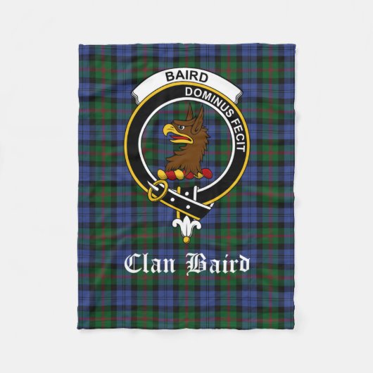 Couverture Polaire Plaid Sherpa Blanket Baird Clan écossais (Devant)