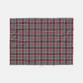 Couverture Polaire Plaid sportif de cramoisi, noir et gris (Devant (Horizontal))